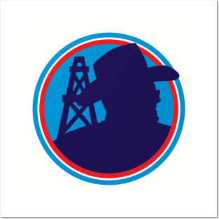 Bum Phillips Oilers Logo Posters and Art